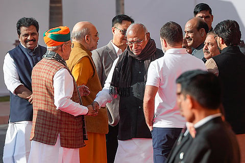 Parliament Attack Anniversary: Arjun Ram Meghwal greets Mallikarjun Kharge