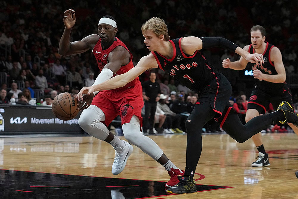 Toronto Raptors vs Miami Heat NBA basketball game photos: Gradey Dick