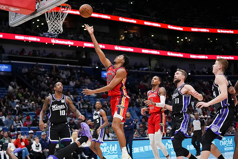 Sacramento Kings vs New Orleans Pelicans NBA basketball game photos: Trey Murphy III