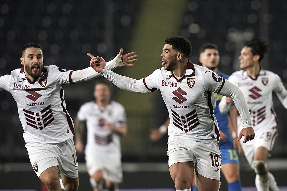 Italy soccer Serie A 2024-25 Empoli vs Torino football match pics: Che Adams