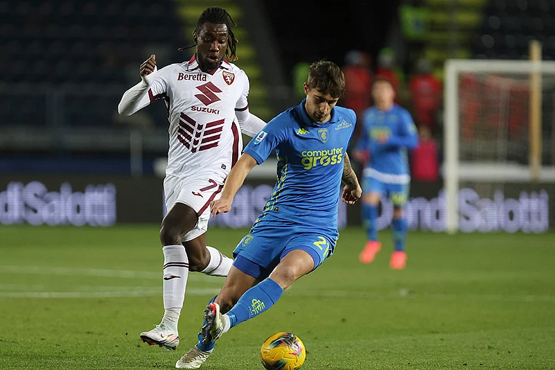 Italy soccer Serie A 2024-25 Empoli vs Torino football match pics: Mattia Viti