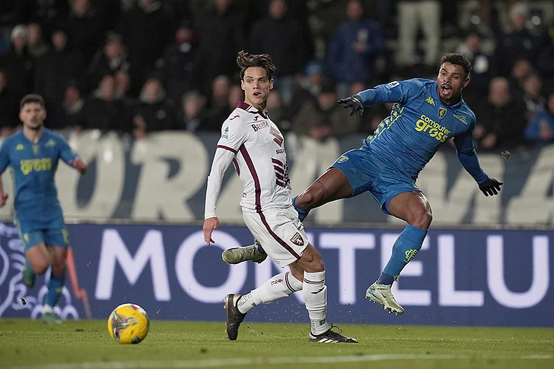 Italy soccer Serie A 2024-25 Empoli vs Torino football match pics: Tino Anjorin