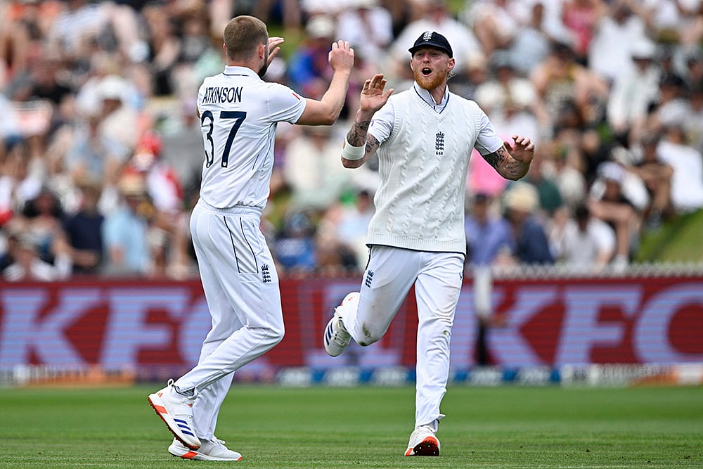 New Zealand vs England 3rd Test Cricket match Day 1 photo: Gus Atkinson