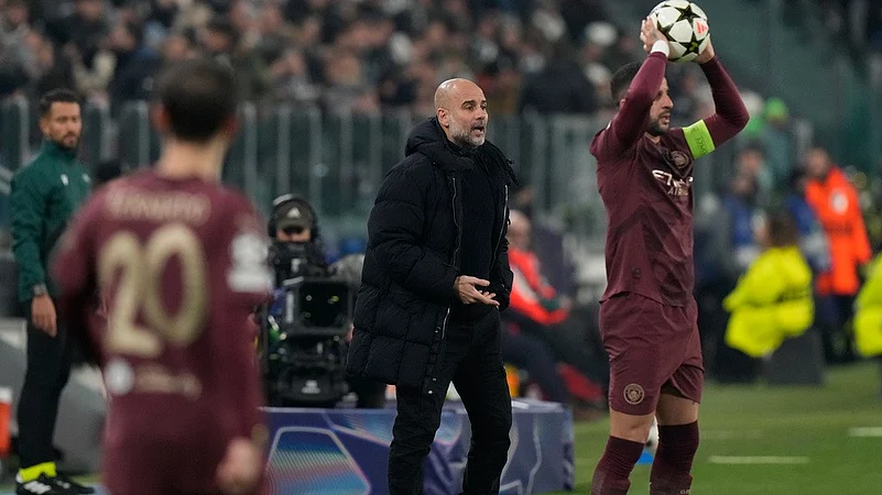Manchester Citys head coach Pep Guardiola