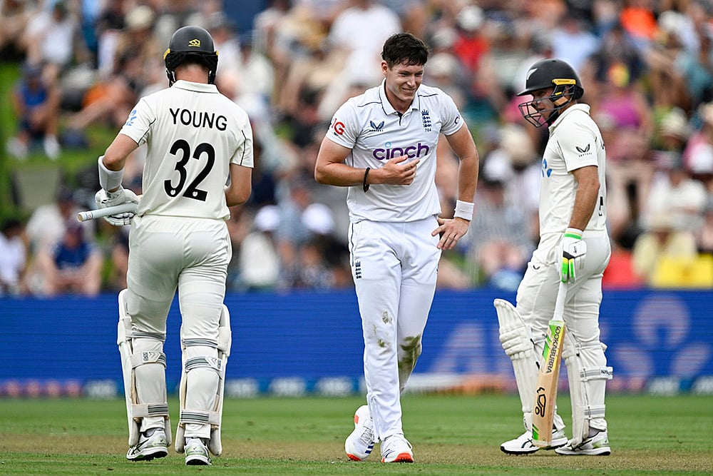 New Zealand vs England 3rd Test Cricket match Day 1 photo: Matthew Potts