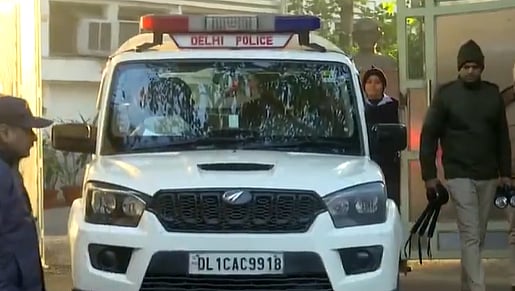 Delhi Police at DPS RK Puram as the school gets bomb threat mail - X/ANI Screengrab