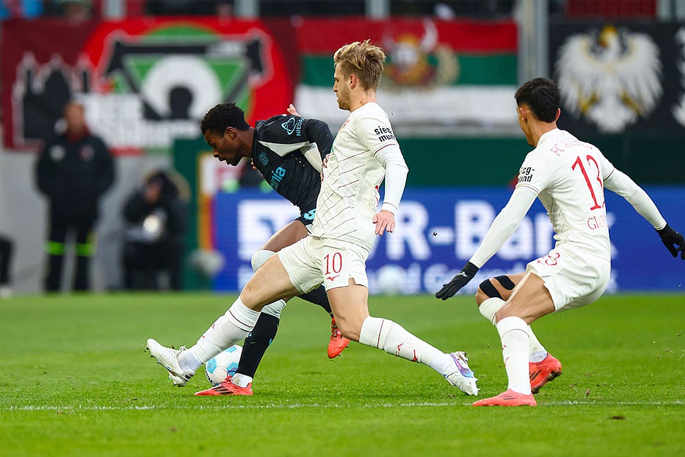 Bundesliga Soccer Match: FC Augsburg vs Bayer Leverkusen