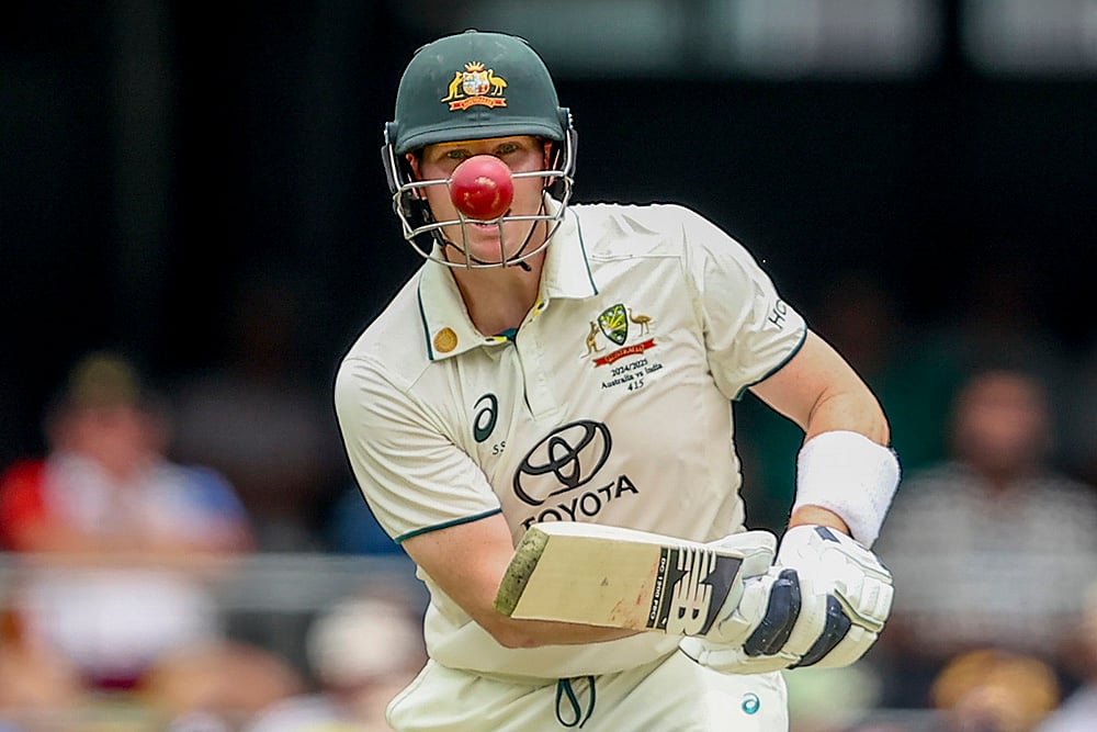Border-Gavaskar cricket series at Gabba in Brisbane IND Vs AUS 3rd Test Day 2 Pics: Steve Smith