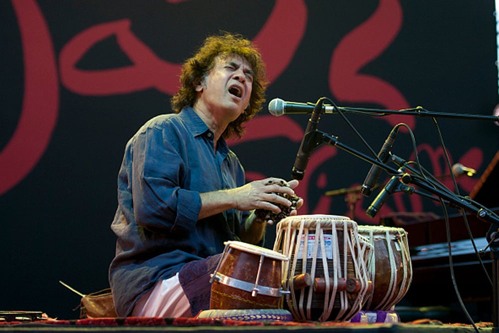 Indian tabla player and composer Zakir Hussain Photo_8