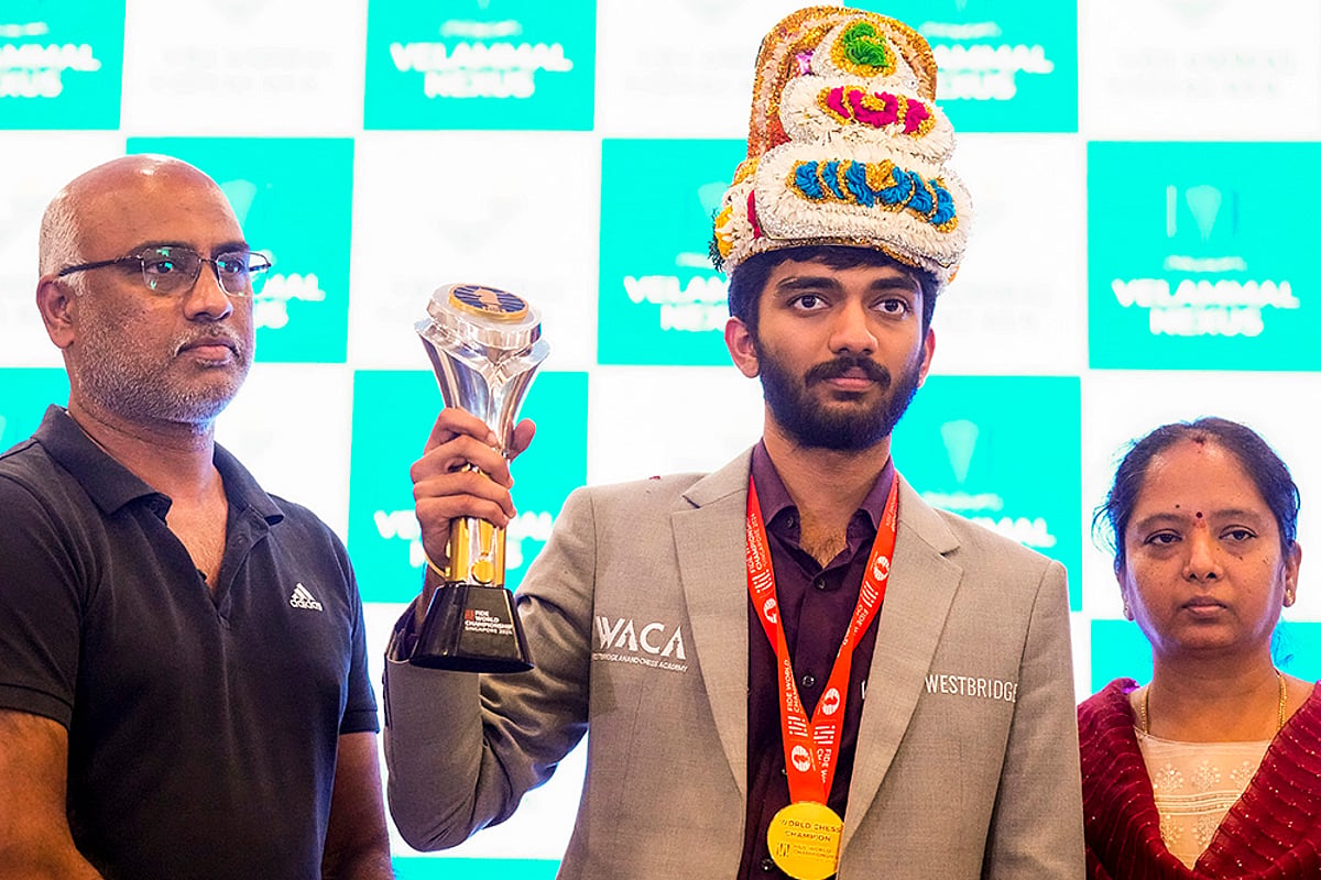 FIDE World Chess Champion 2024 D Gukesh arrives in Chennai in photos: 1