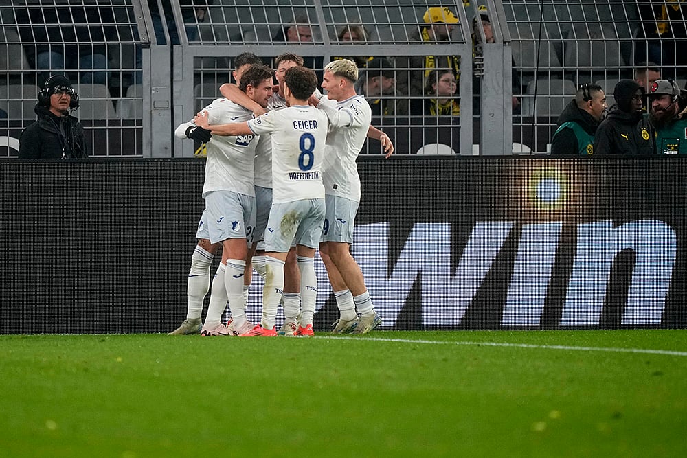 Germany Soccer Bundesliga Borussia Dortmund Vs Hoffenheim football match pics:  Jacob Bruun Larsen
