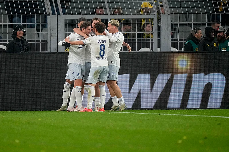 Germany Soccer Bundesliga Borussia Dortmund Vs Hoffenheim football match pics: Jacob Bruun Larsen