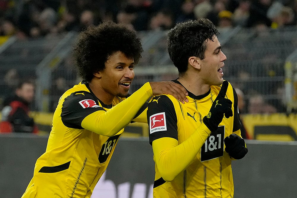 Germany Soccer Bundesliga Borussia Dortmund Vs Hoffenheim football match pics: Giovanni Reyna