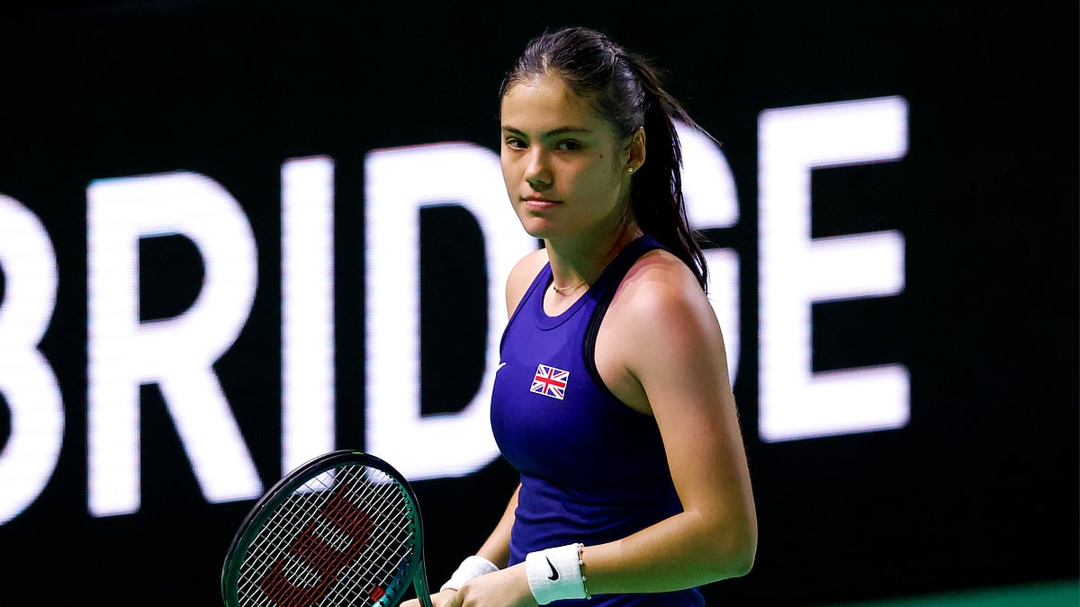 Emma Raducanu during the Billie Jean King Cup.