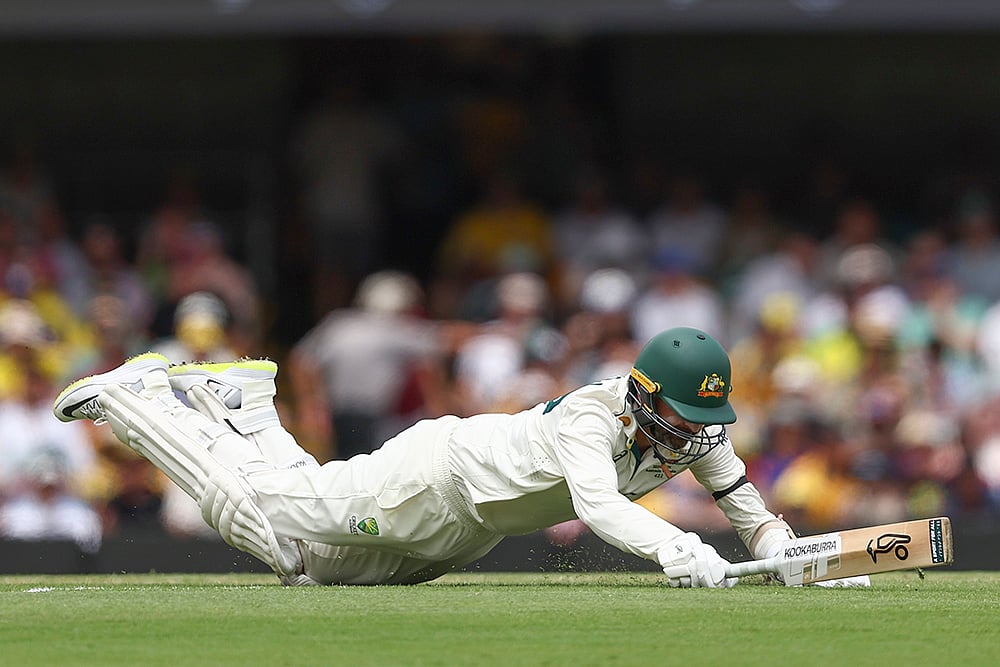 Border-Gavaskar cricket series at Gabba in Brisbane IND Vs AUS 3rd Test Day 3 Pics: Nathan Lyon