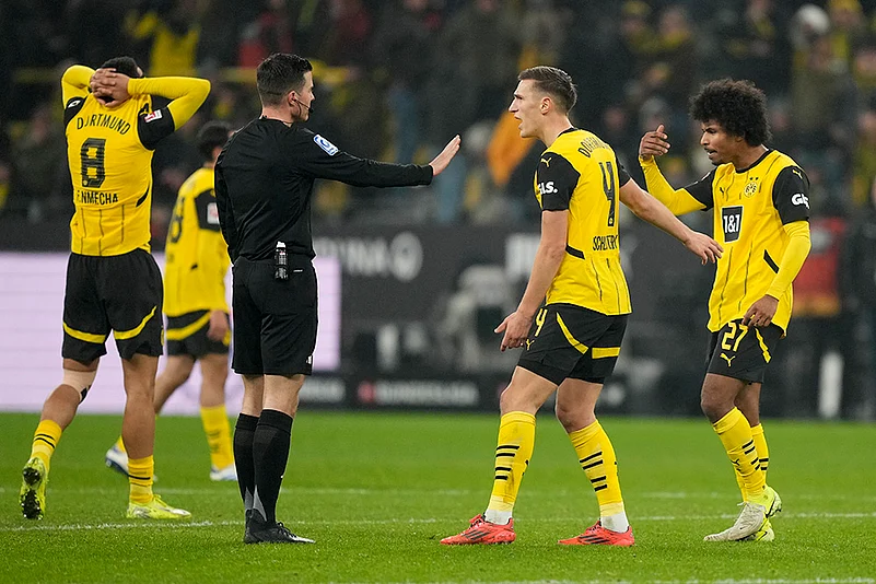 Germany Soccer Bundesliga Borussia Dortmund Vs Hoffenheim football match pics: Karim Adeyemi