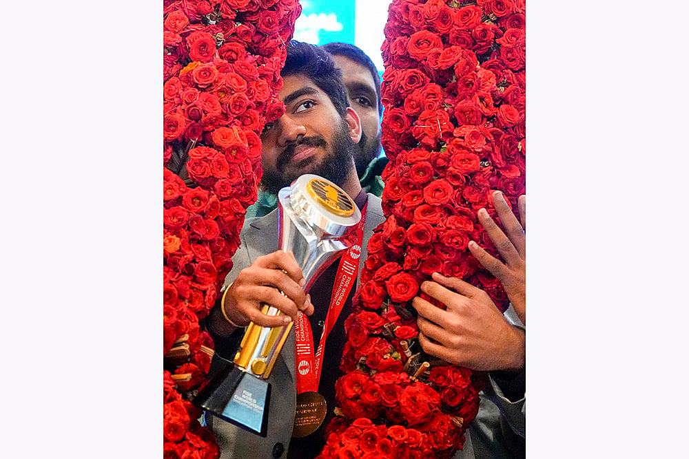 FIDE World Chess Champion 2024 D Gukesh arrives in Chennai in photos: 5