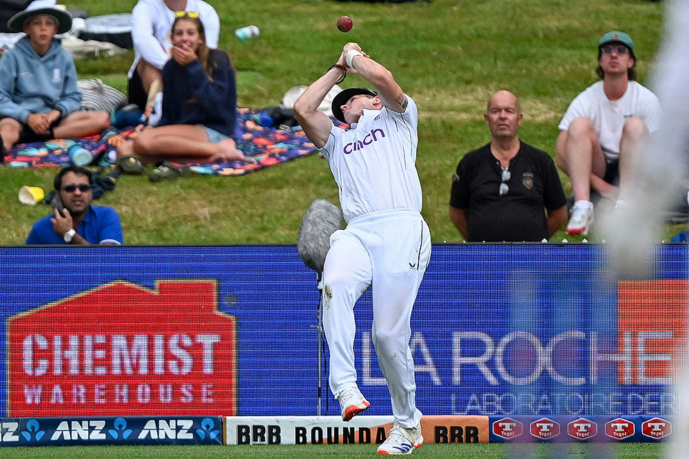 New Zealand Vs England 3rd Test Cricket Day 3 photos from Hamilton: Matthew Potts