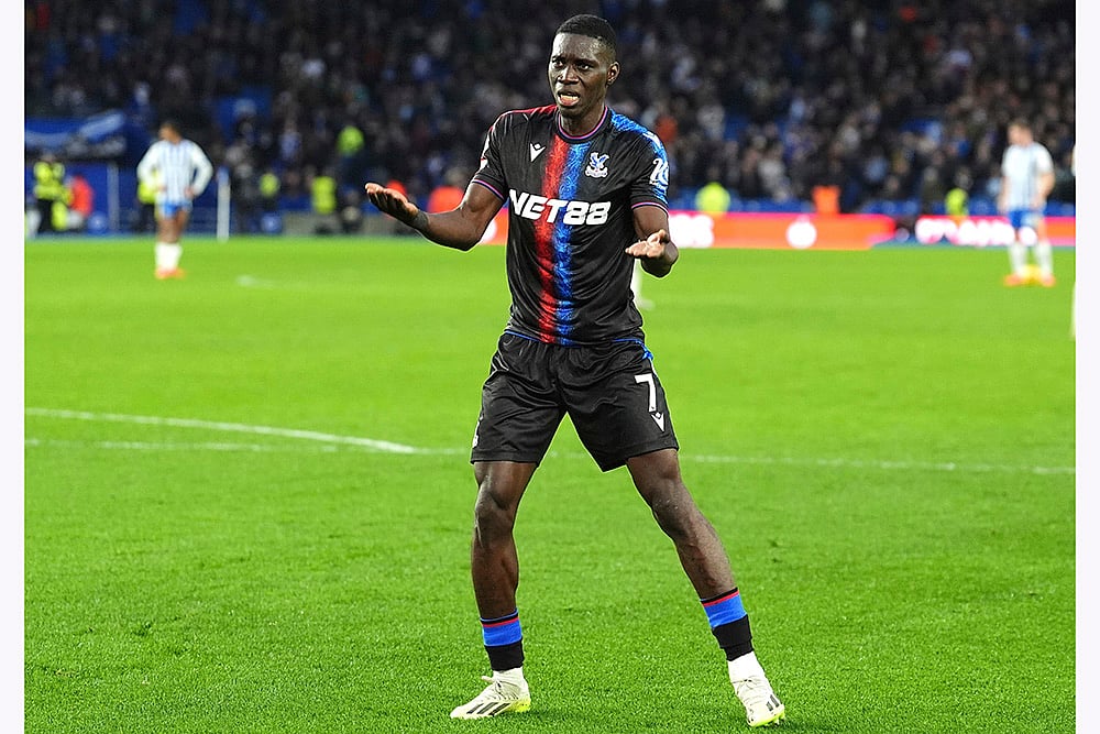 English Premier League Brighton And Hove Albion Vs Crystal Palace football match pics: Ismaila Sarr
