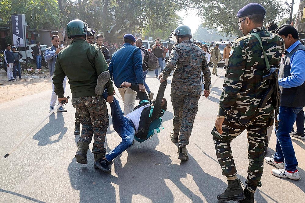 Students protest in Ranchi