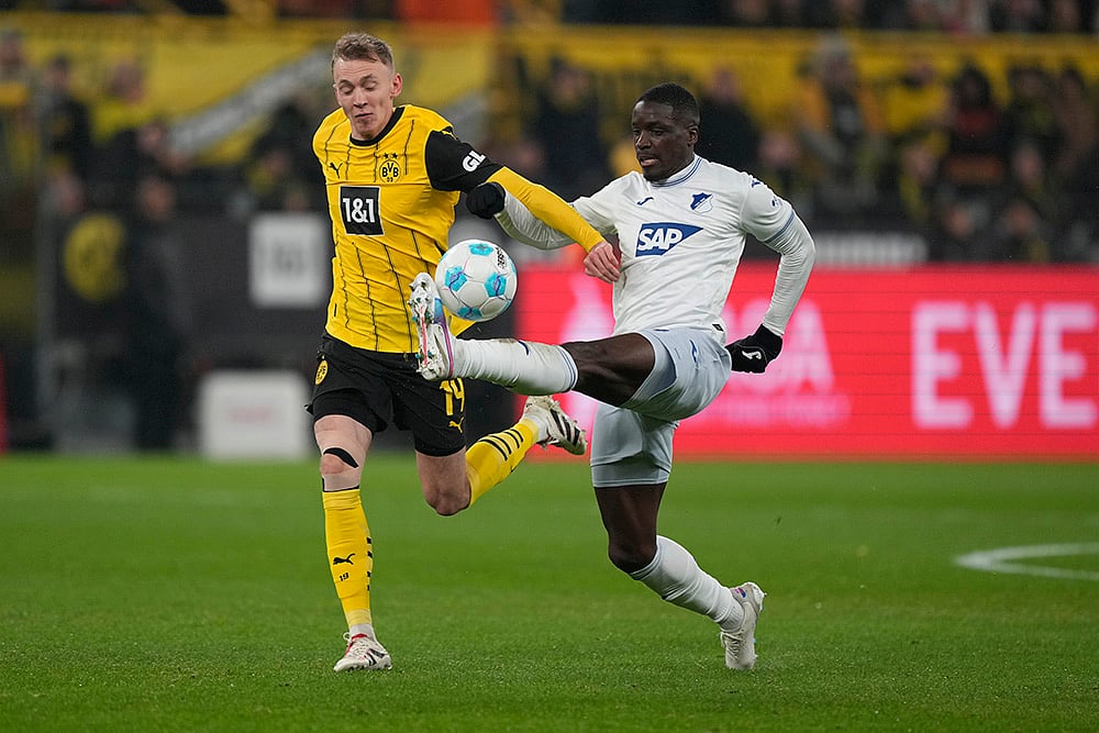 Germany Soccer Bundesliga Borussia Dortmund Vs Hoffenheim football match pics: Stanley Nsoki