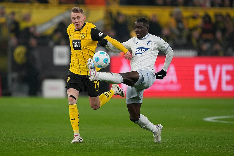 Germany Soccer Bundesliga Borussia Dortmund Vs Hoffenheim football match pics: Stanley Nsoki