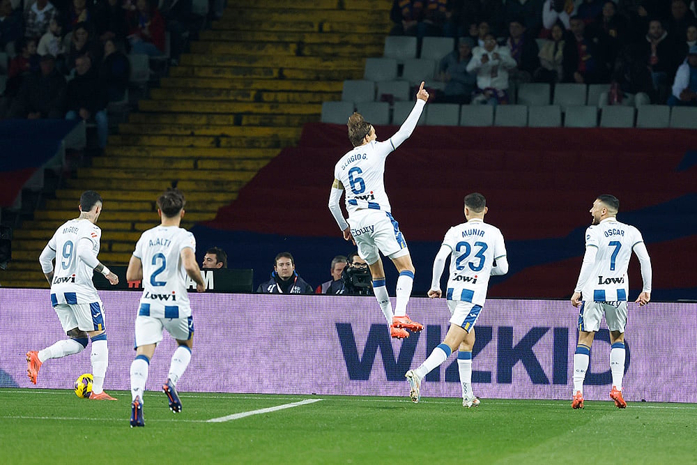 Spain soccer La liga Barcelona vs Leganes football match pics: Sergio Gonzalez