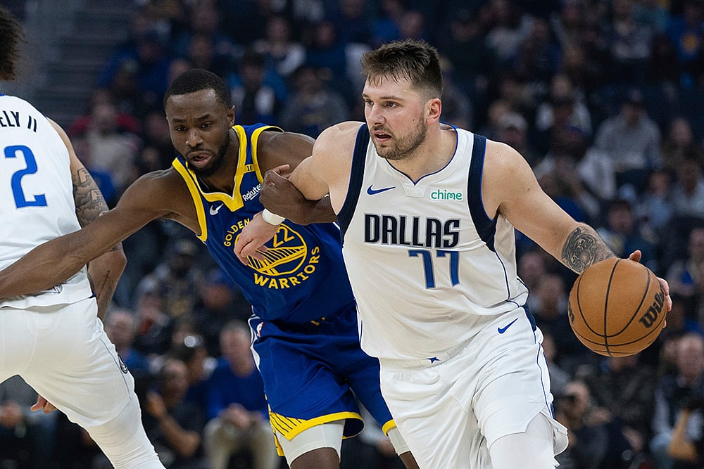 NBA 2024-25 Golden State Warriors vs Dallas Mavericks basketball game photos: 
