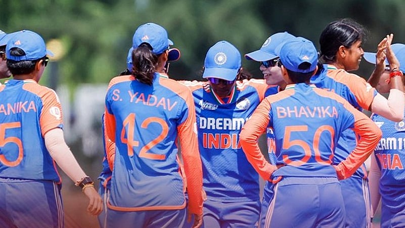 The Indian under-19 womens cricket team.
