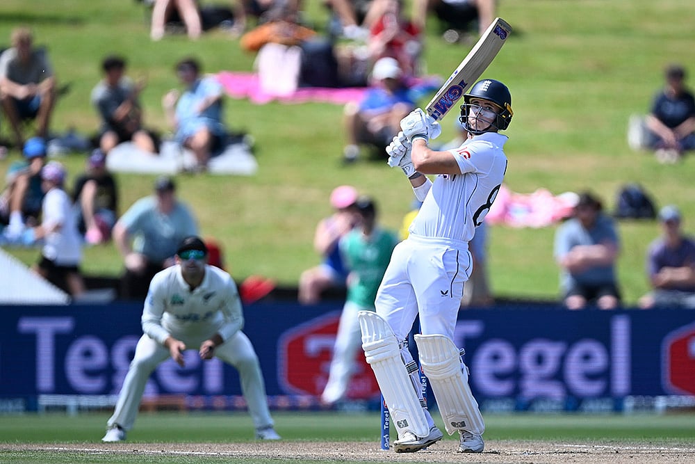 New Zealand Vs England 3rd Test cricket match photos:  Jacob Bethell