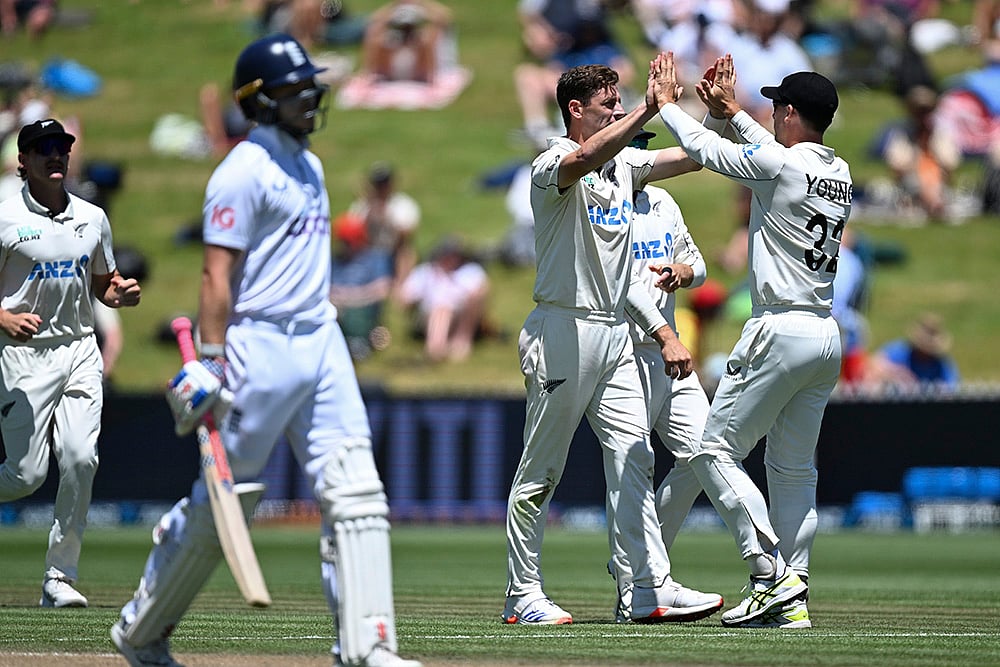 New Zealand Vs England 3rd Test cricket match photos: Matt Henry