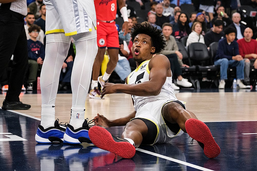 NBA 2024-25 Los Angeles Clippers Vs Utah Jazz basketball game pics: Collin Sexton
