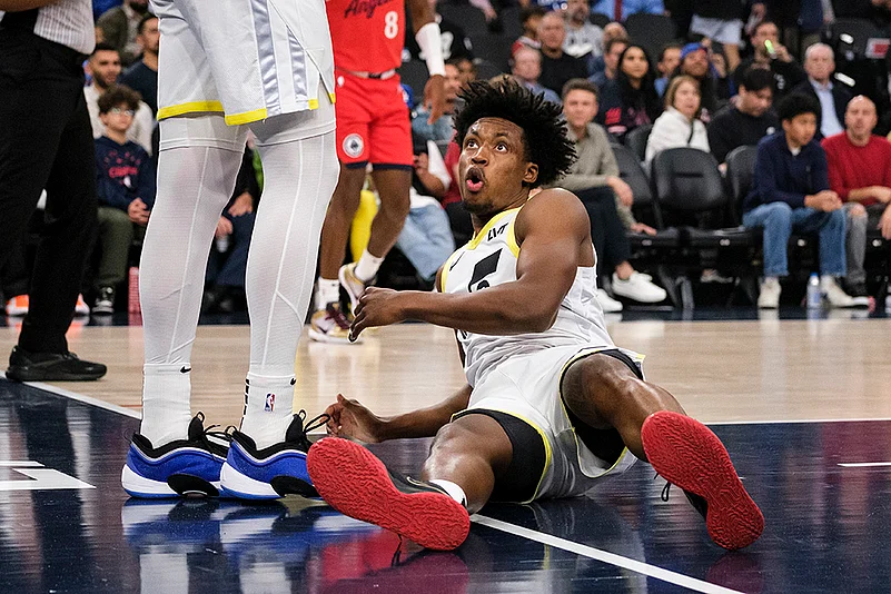 NBA 2024-25 Los Angeles Clippers Vs Utah Jazz basketball game pics: Collin Sexton
