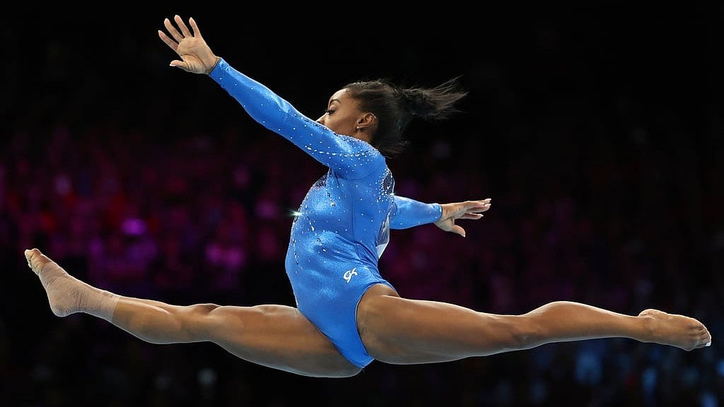 AP : Simone Biles has seven gold, two silver and two bronze medals in an Olympic Games journey that started in Rio 2016.