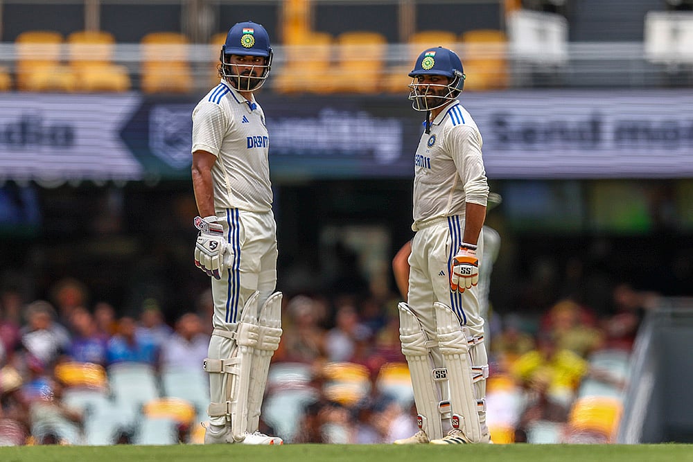Border-Gavaskar cricket series at Gabba in Brisbane IND Vs AUS 3rd Test Day 4 Pics: KL Rahul