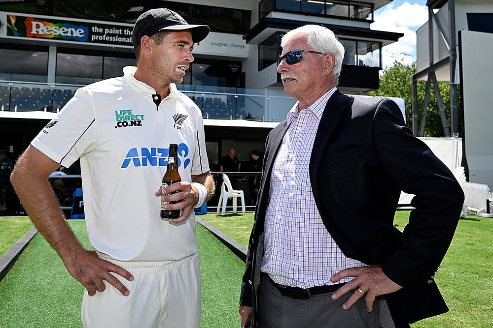 New Zealand Vs England 3rd Test NZ pacer Tim Southee farewell cricket match pics: Sir Richard Hadlee