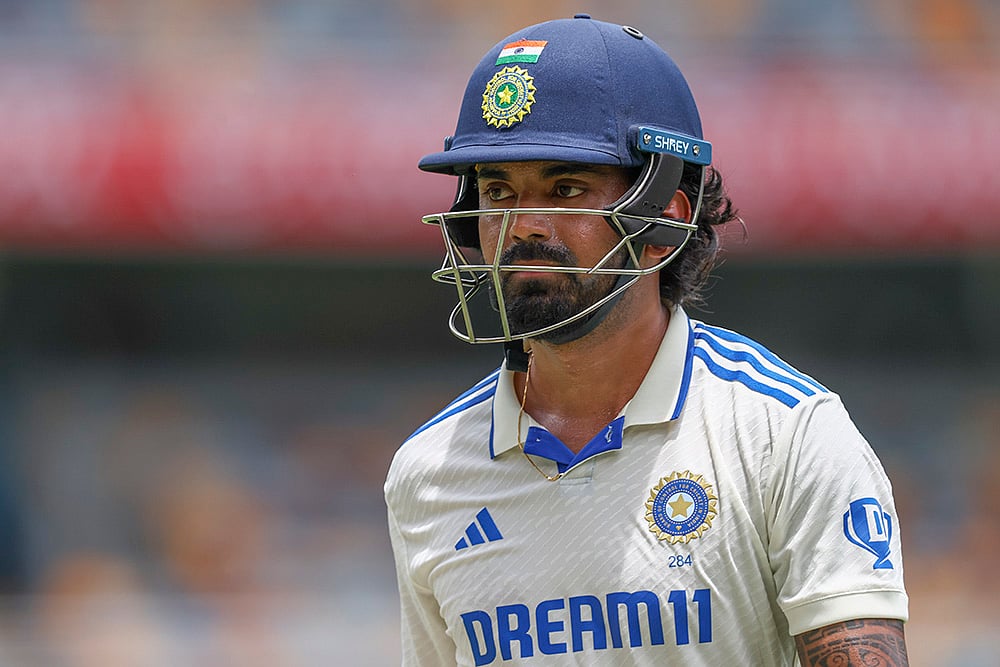 Border-Gavaskar cricket series at Gabba in Brisbane IND Vs AUS 3rd Test Day 4 Pics: KL Rahul