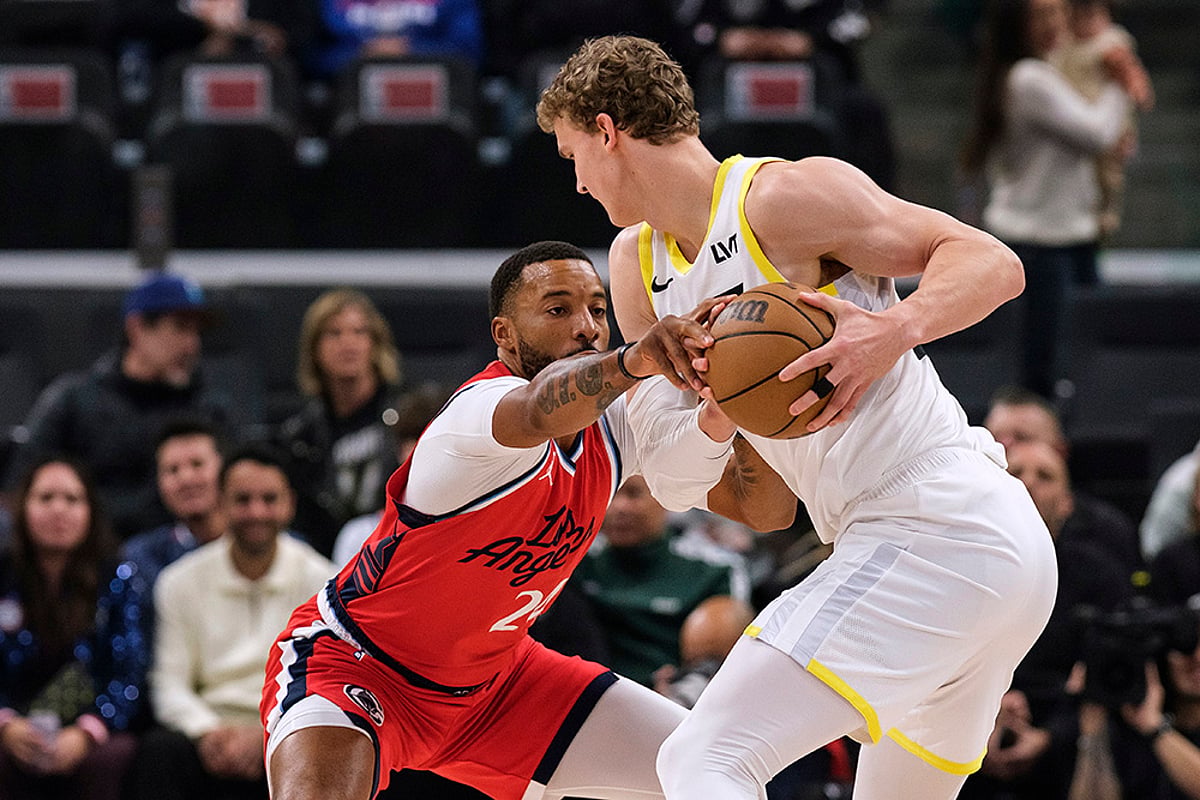 NBA 2024-25 Los Angeles Clippers Vs Utah Jazz basketball game pics: Kai Jones
