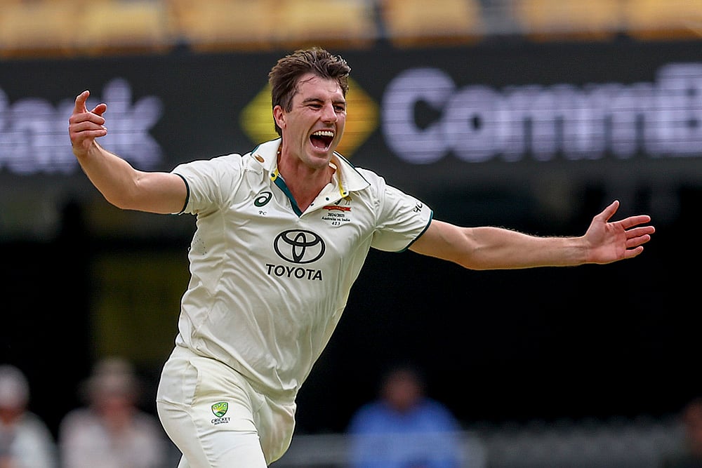 Border-Gavaskar cricket series at Gabba in Brisbane IND Vs AUS 3rd Test Day 4 Pics: Pat Cummins