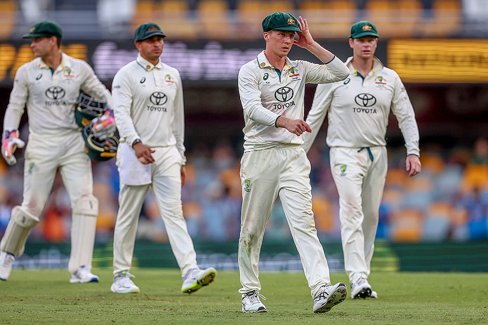 Border-Gavaskar cricket series at Gabba in Brisbane IND Vs AUS 3rd Test Day 4 Pics 