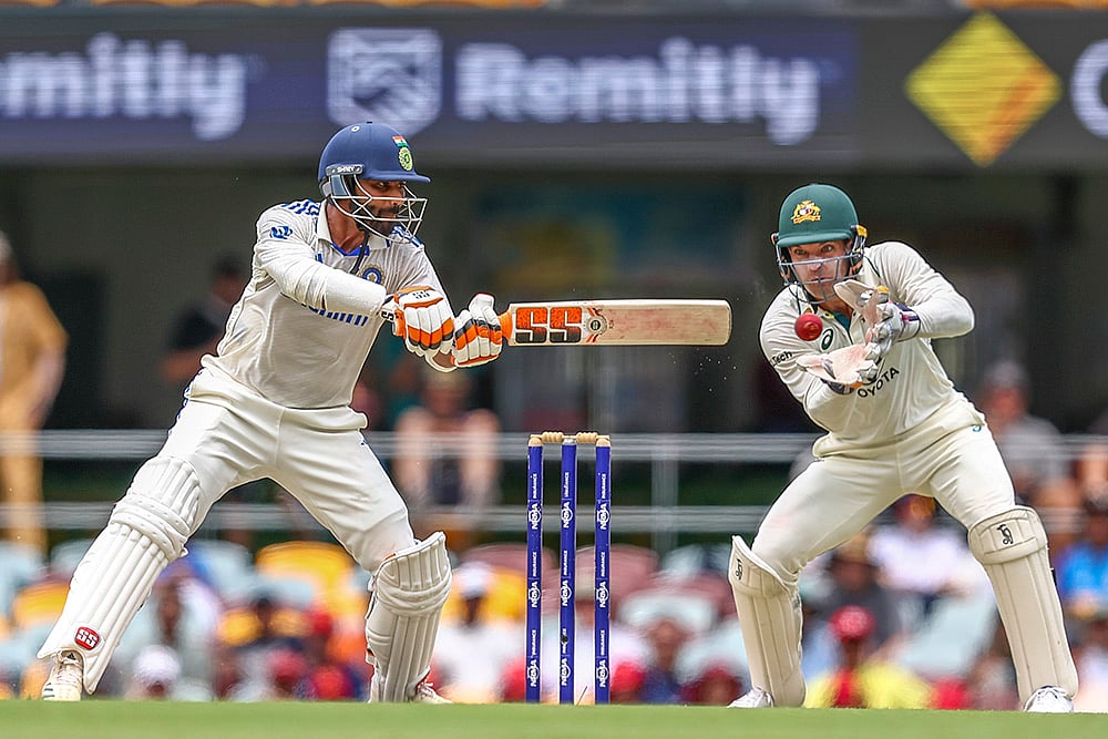 Border-Gavaskar cricket series at Gabba in Brisbane IND Vs AUS 3rd Test Day 4 Pics: Ravindra Jadeja 