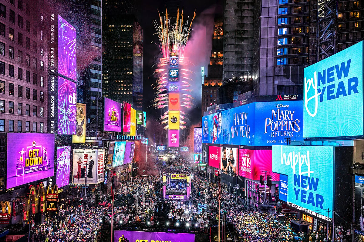 The American Ball Drop at Times Square