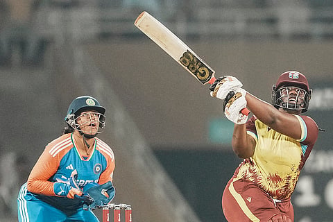 IND women vs WI women 2nd T20: West Indies' batter Qiana Joseph plays a shot