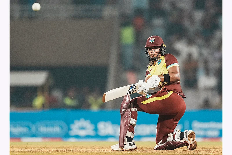 India women vs West Indies women 2nd T20 Cricket photos from Navi Mumbai: Hayley Matthews
