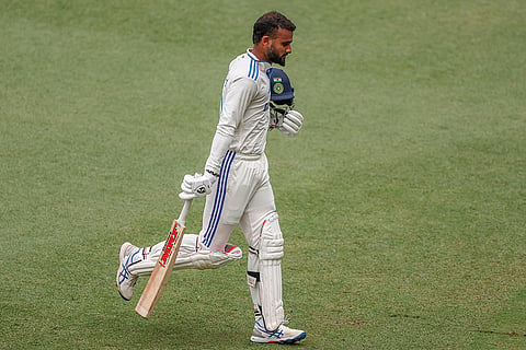 India Vs Australia, 3rd Test Day 5: India's Akash Deep walks off the field after losing his wicket
