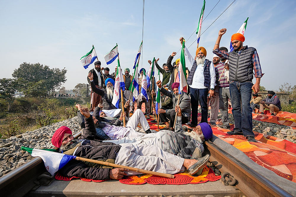 Rail roko protest by farmers in Punjab