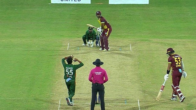 X/Windies Cricket : Action from the second T20I between West Indies and Bangladesh in Kingstown.