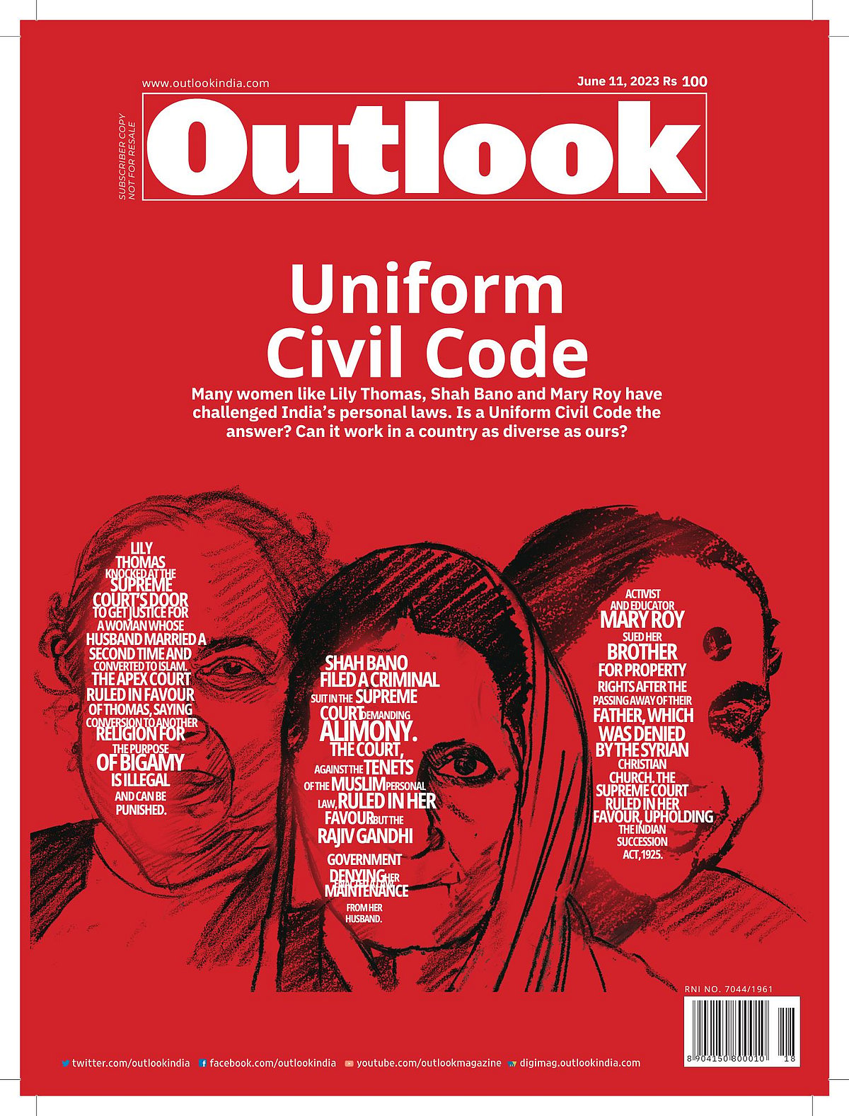 Outlook Cover on UCC