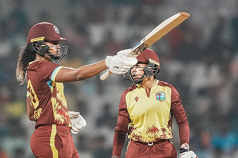 IND women vs WI women 2nd T20: West Indies' batter Hayley Matthews celebrates his half century 