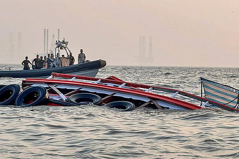 Rescue operations are underway after a ferry capsized
